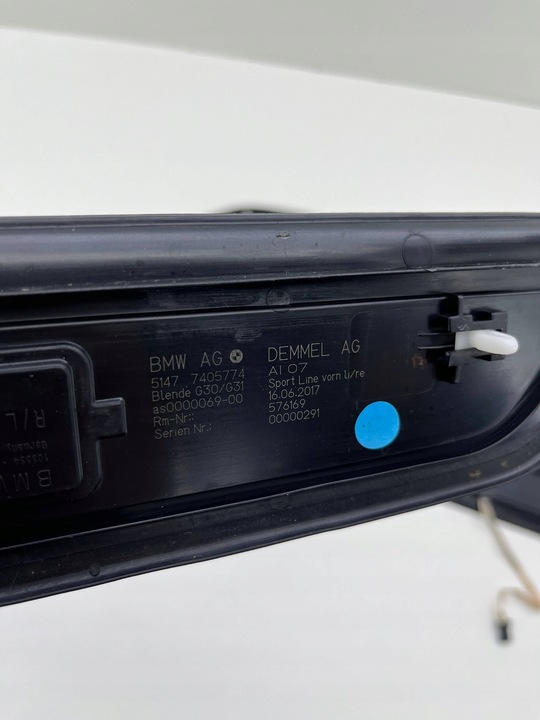 фото №11, Bmw 5 g30 g31 планки накладки порогові sport line комплект led 7405774