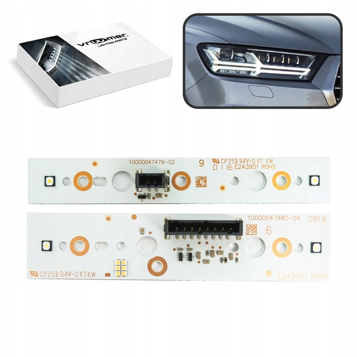 фото №1, Модуль плата drl лампы фара audi q7 sq7 15-20 полный led matrix правые