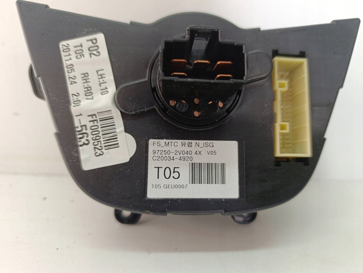 фото №5, Hyundai veloster панель воздуховод управление klimatycji ac 972502v040