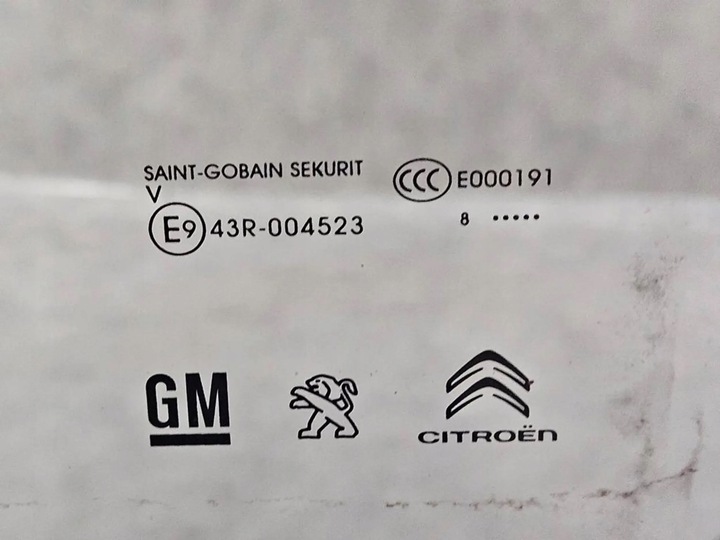 фото №4, Скло двері лівий зад citroen berlingo iv combo e partner