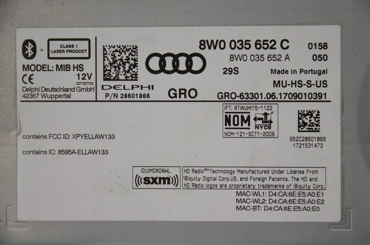 фото №5, Навигация mmi audi q5 a4 a5 s5 комплект 8w0035652c
