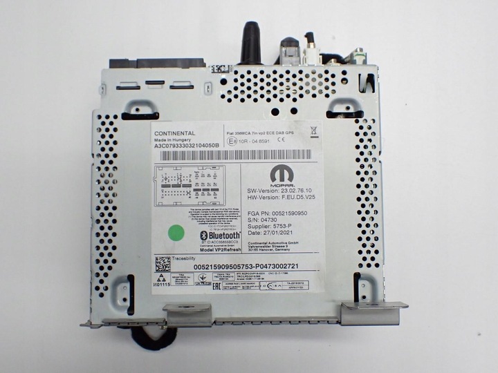 фото №10, Навигация навигация радио дисплей 00521590950 07357187570 fiat tipo ii 21r