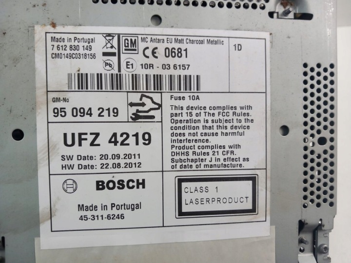 фото №7, Opel antara рестайлінг магнітола cd магнітола 95094219