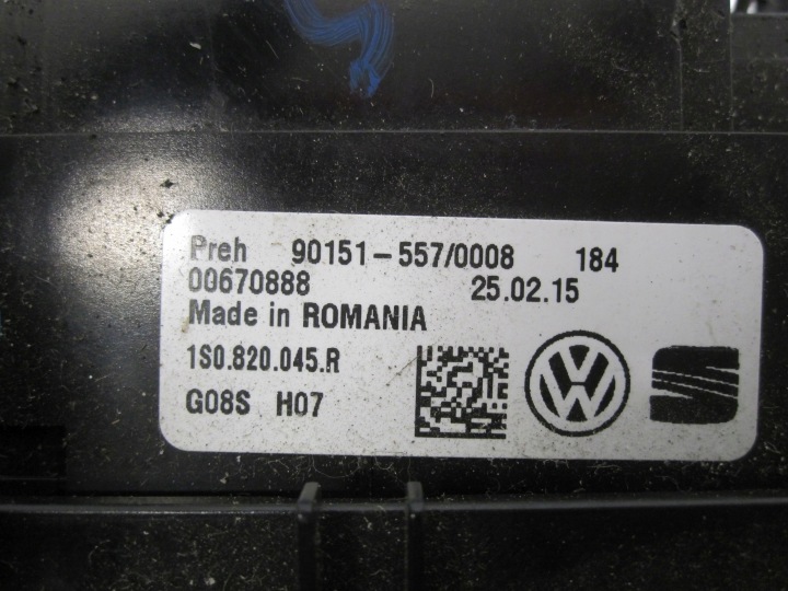 фото №7, Volkswagen up 15r магнітола cd 1s035156e 1s0820