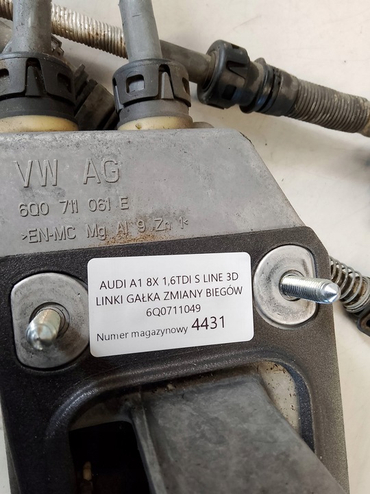 фото №10, Audi a1 8x 1.6 tdi liniki ручка изменения коробки передач 6q0711049