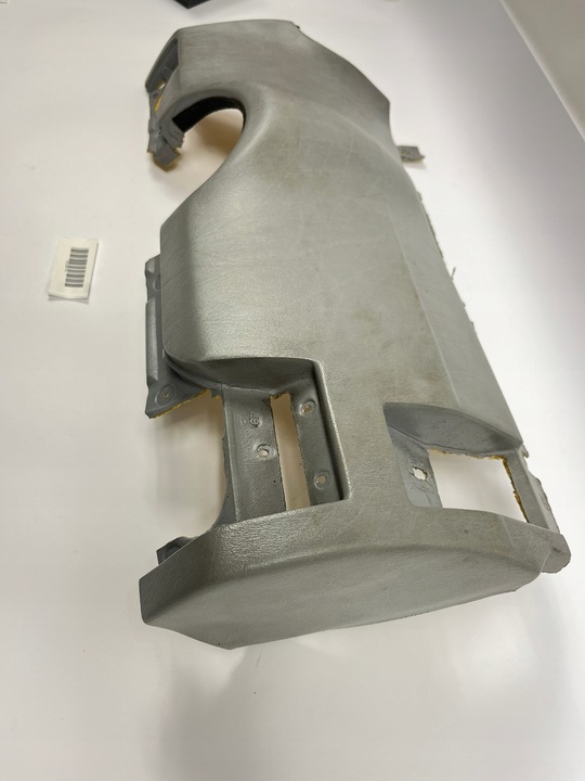 фото №5, Защита колонки руль замок зажигания dół панели распределительной mercedes w124 серая