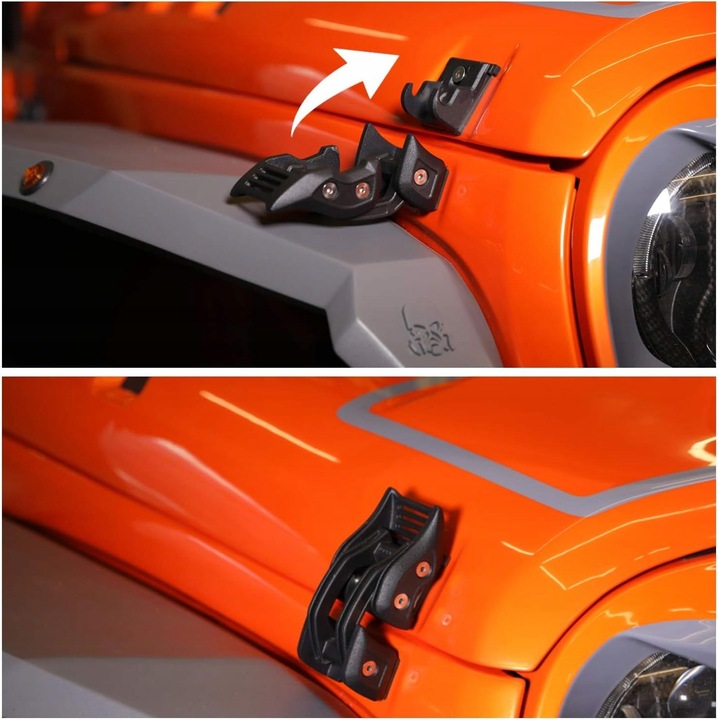 фото №5, Замок боковые капота jeep wrangler jl 2018+