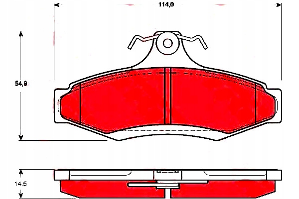фото №1, Trw тормозные колодки тормозные daewoo зад musso trw