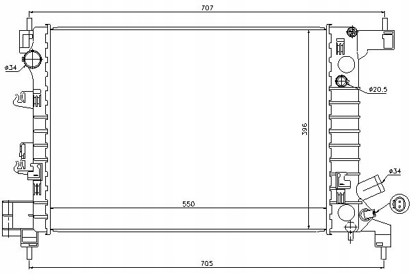 фото №1, Nissens радіаторів води chevrolet aveo хетчбек 1.