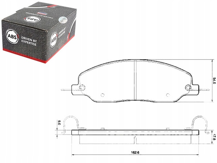 фото №1, Гальмівні колодки гальмівні ford mustang 05- перед a.b.s.
