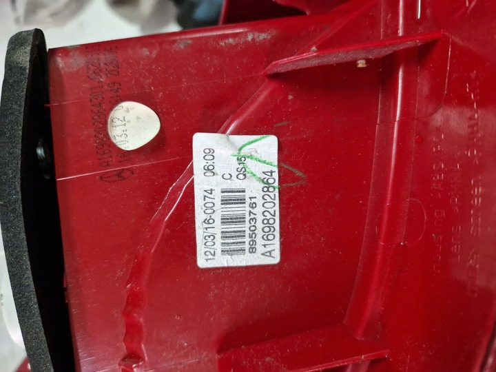 фото №8, Mercedes-benz a w169 лампа правая задняя a1698202864