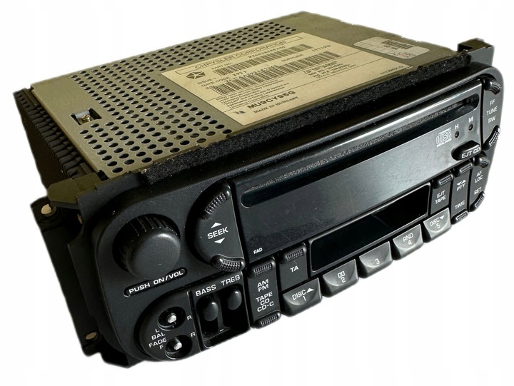 фото №1, Оригинальные радио заводские chrysler pt cruiser 2002 p56038585am mu9cy95g