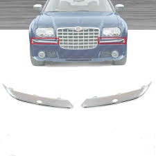 фото №4, Chrysler 300c 2005 - 2010 планка хром накладка бампера передньої ліва lh