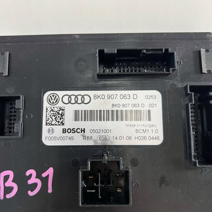 фото №9, Audi a4 b8 a5 8t модуль блок керування комфорту 8k0907063d