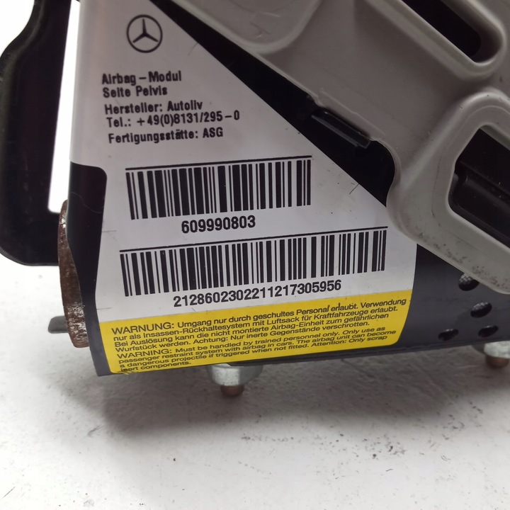 фото №7, Mercedes w212 w207 e-klasa подушка подушка безпеки сидіння права lędzwiowa