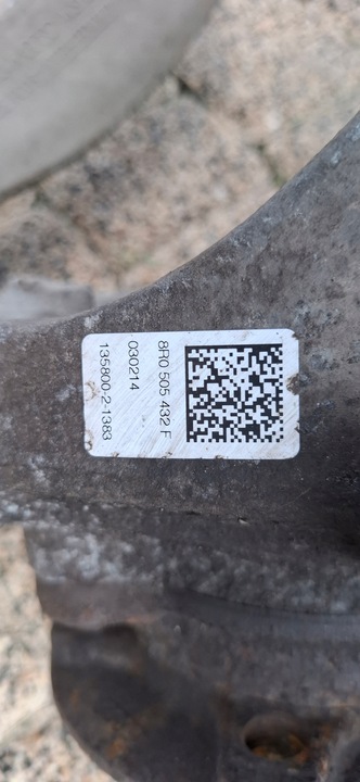 фото №14, Audi q5 8r 2008- porsche macan поворотный кулак ступица правый зад 8r0505436c