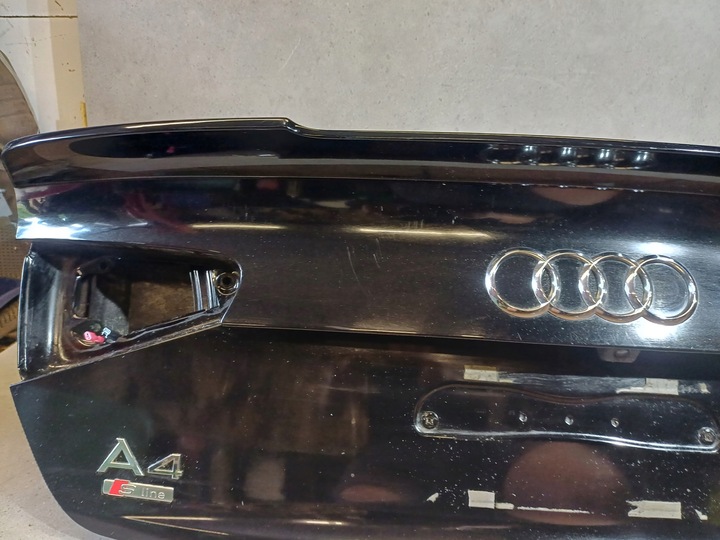 фото №14, Крышка зад sedan audi a4 b8 рестайлинг чёрная ly9b