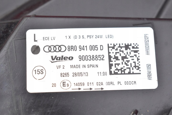 фото №7, Фара лівий лампа перед ксенон uk 8r0941005d audi q5 8r рестайлінг 12-17