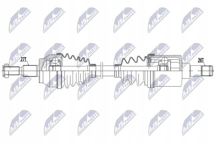 фото №10, Полуось приводная ford rs 2.3t 15-/lewa, mtm 6b/
