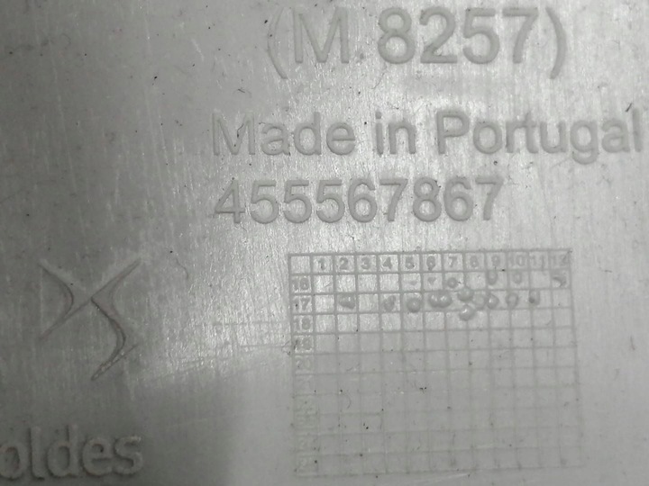 фото №3, Пластик захист стійка ліва 39155658 citroen c3 iii aircross