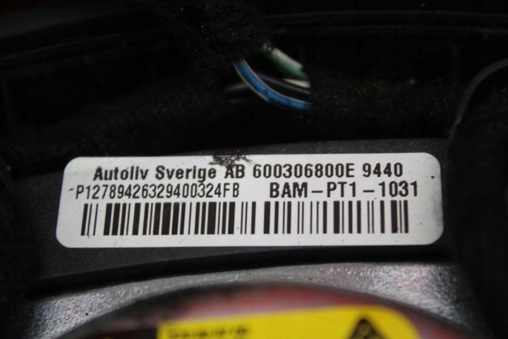 фото №8, Подушка безпеки повітряна подушка водія 600306800e saab 9-3 93 2 ii 02-07