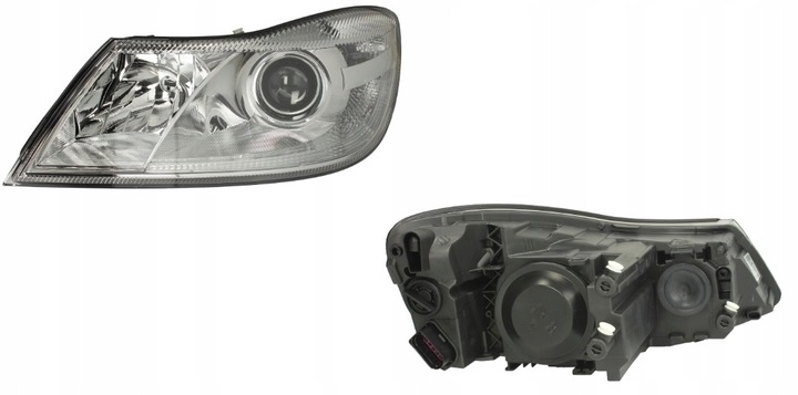 фото №1, Фара лампа левый skoda octavia 2 08-13 hella