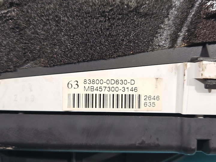 фото №7, Спідометр  toyota yaris ii 83800-0d630 1.4 d4d європа