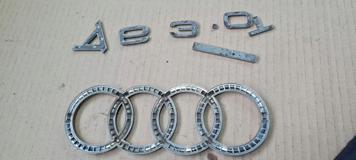 фото №12, A6 c6 рестайлинг эмблема крышки багажника зад логотип a6 3.0 tfsi quattro