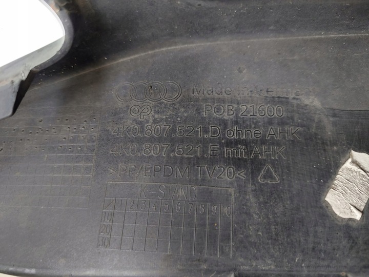 фото №8, Audi a6 c8 s-line 4k бампер зад универсал 4k0807521 e