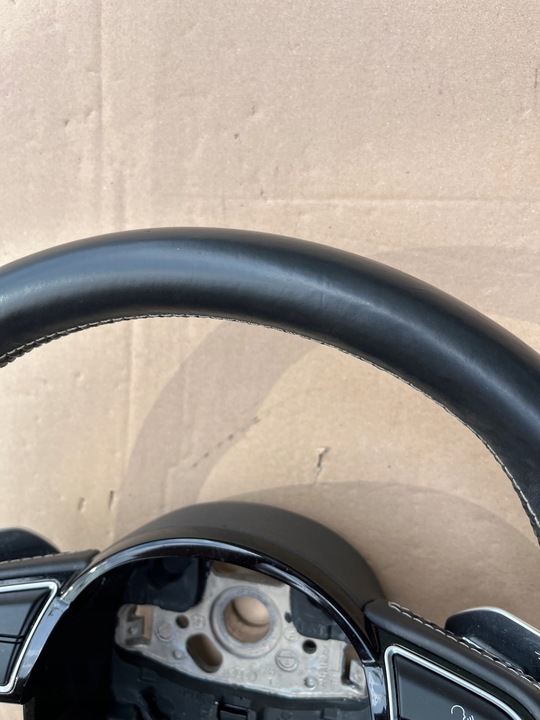 фото №5, Audi q5 sq5 8r 12-16 руль срезанная кожаный лепестки оригинал