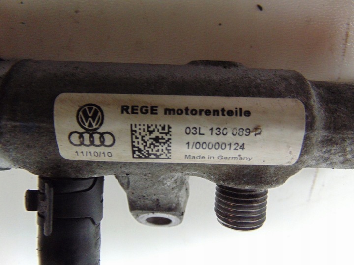 фото №6, Планка впрыскивающий датчик skoda octavia ii рестайлинг 2.0 tdi 03l130089p