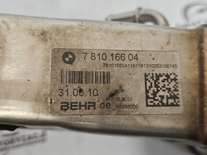 фото №7, Bmw 1 3 5 x3 e87 e60 e90 2.0 d n47d20c радиатор выхлопных газов 781016604