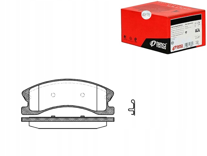 фото №1, Remsa гальмівні колодки гальмівні remsa 05093183aa 5093183aa