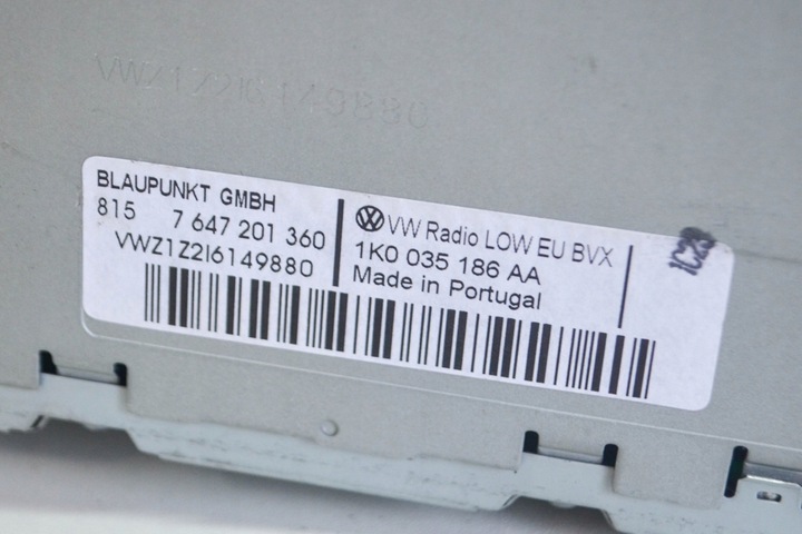 фото №8, Радіо bez навігації vw passat варіант b6 3c5 1k0035186aa 1.4l бензин