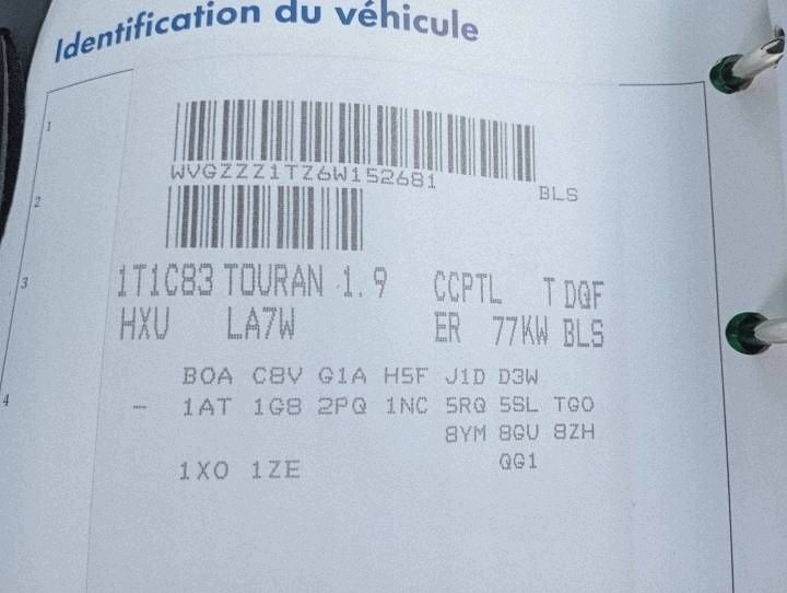 фото №10, Vw touran i 1 1t 1.9 tdi bls golf v 5 passat b6 коллектор впускной 03g129713k