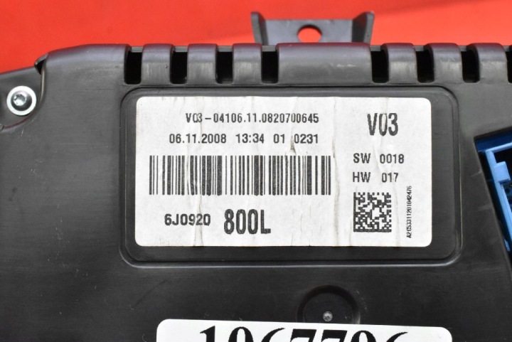фото №9, Панель приборов eu 6j0920800l seat ibiza 4 iv 1.9 tdi 105 km 08-12