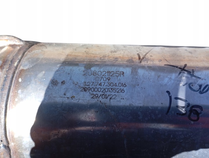 фото №4, Каталізатор фільтр dpf dacia duster ii 1.5 dci c709 оригінальний номер 208021125r