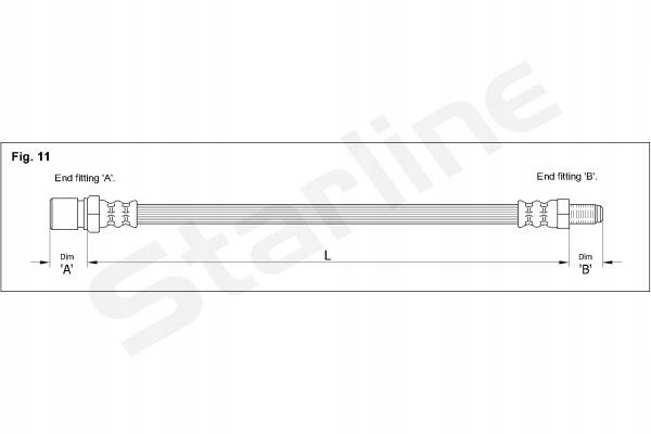 фото №2, Starline шланг гальмівний elast alfa romeo 146 s