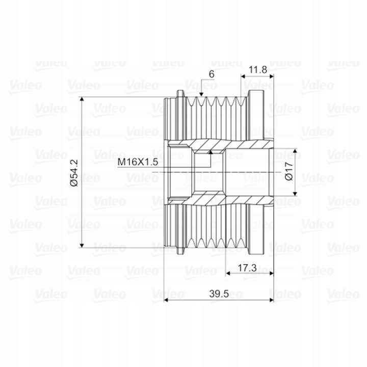 фото №12, Valeo 588062 генератор - зчеплення jednokierunkowe