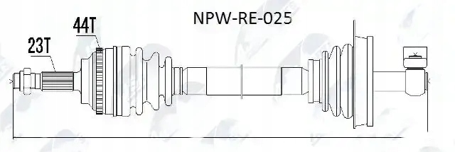 фото №1, Піввісь npw-re-025 nty