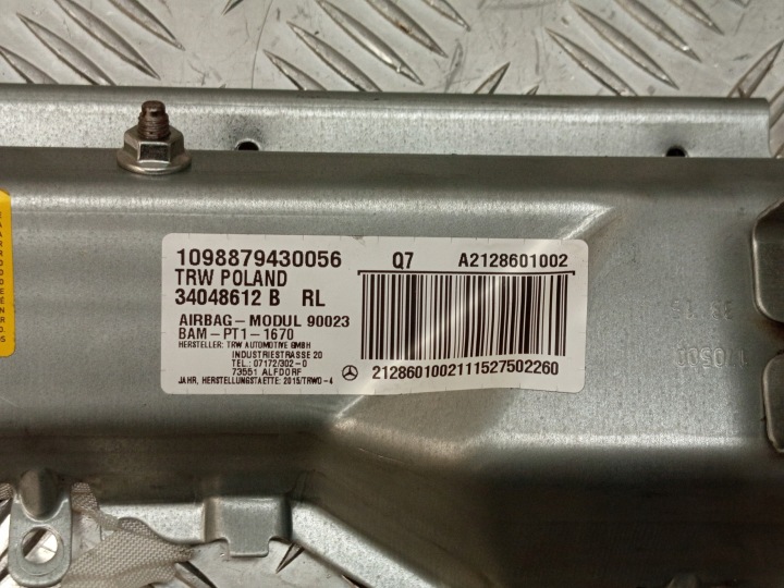 фото №12, Mercedes w212 повітряна подушка подушка  колінна a2128601002
