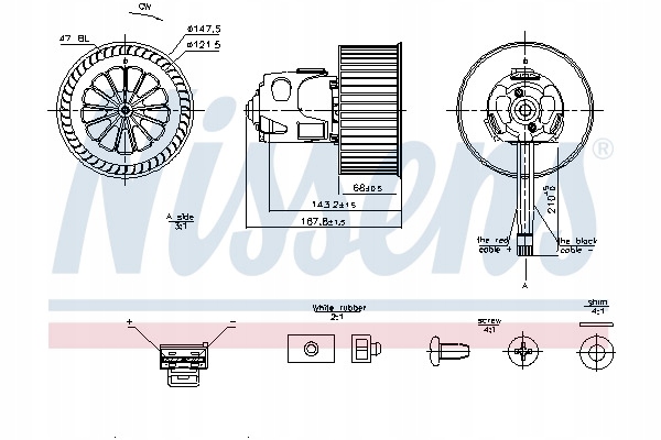 фото №8, Двигатель электрический nissens 87240 pl dystrybucja