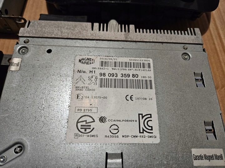 фото №8, Радіо навігація дисплей peugeot 508 рестайлінг 14r-