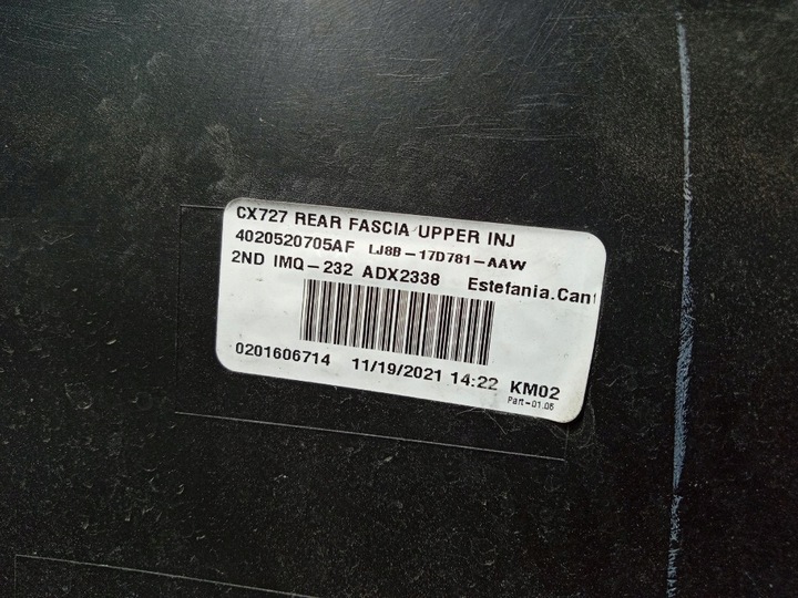 фото №12, Ford mustang mach-e бампер зад задній lj8b17d781aaw