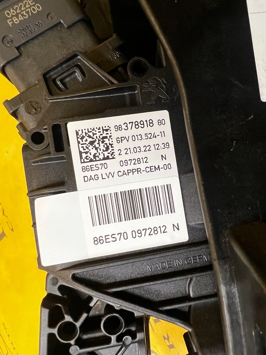 фото №11, Комплект педаль потенциометр газа тормоза сцепления peugeot 2008 ii gt line