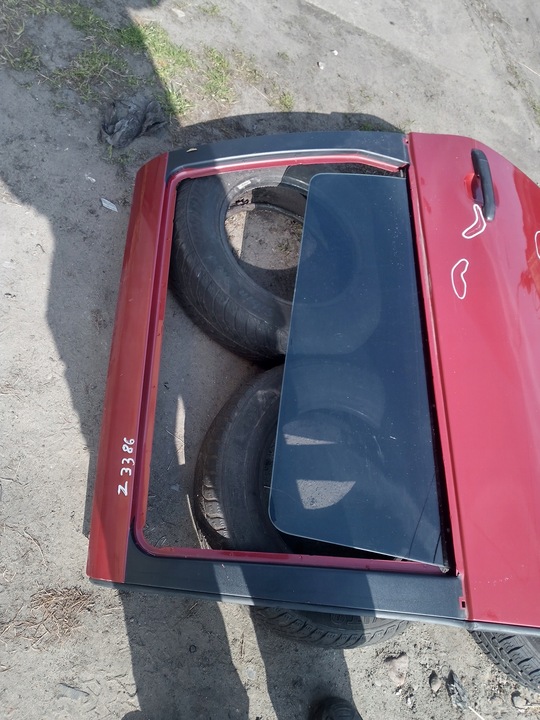 фото №6, Дверь левый зад vw sharan i красный ly3d