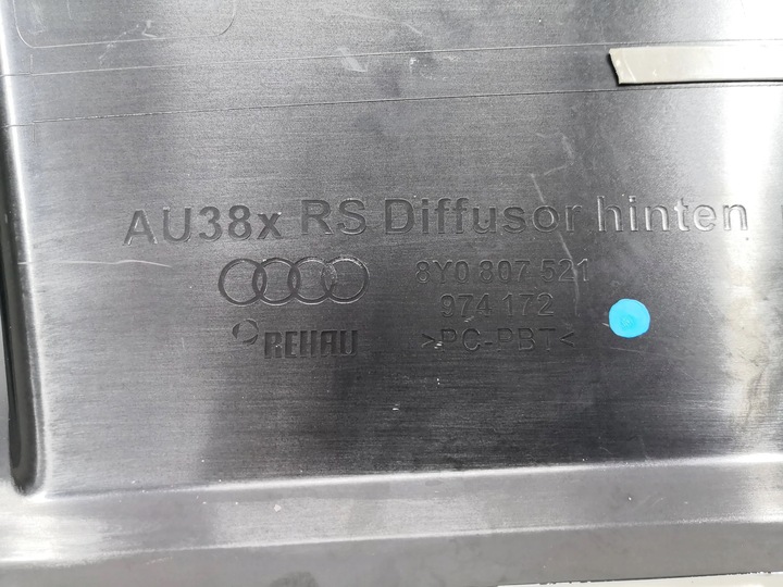 фото №11, Спойлер диффузор накладка audi rs3 8y 8y0 20- зад