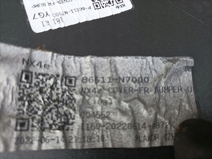 фото №9, Hyundai tucson 2021- бампер переднее оболочка перед 86511-n7000