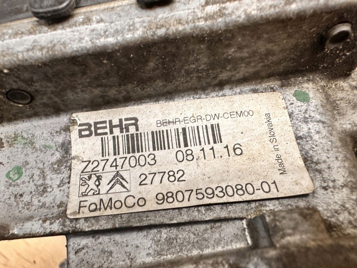 фото №7, Jumper iii peugeot boxer iii 2.0 bluehdi euro6 ah03 радіатор вихлопних газів + egr