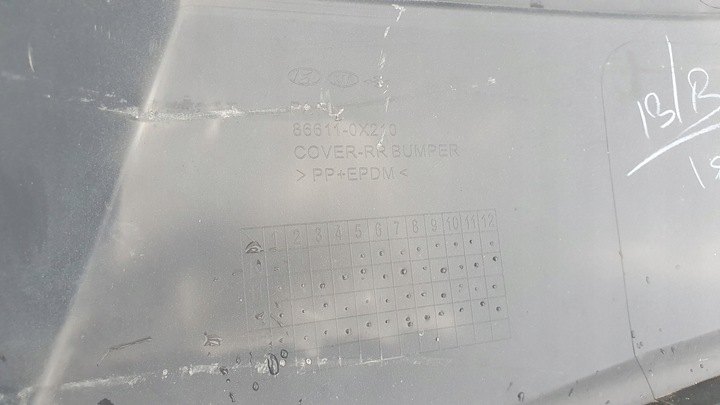 фото №13, Hyundai i10 рестайлінг 10- бампера зад оригінал